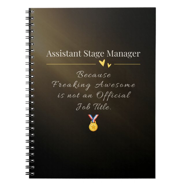 Cuaderno Asistente de Director de Escena  (Frente)