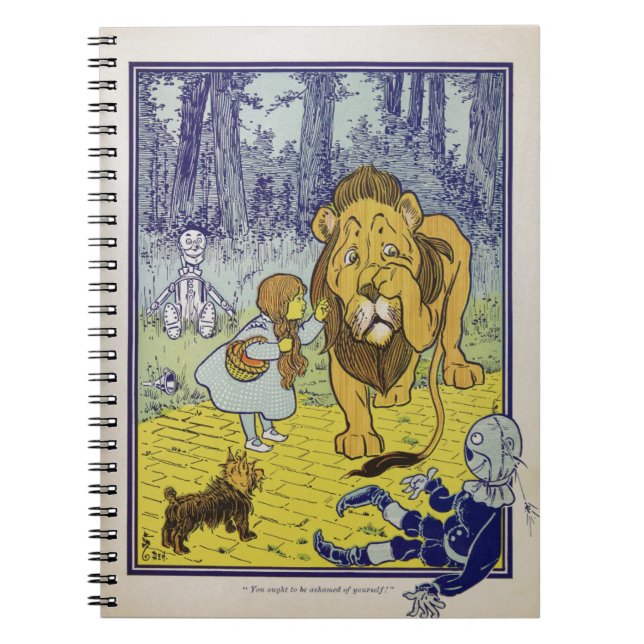 Cuaderno Asistente de León Cobarde de la Página del Libro d (Frente)