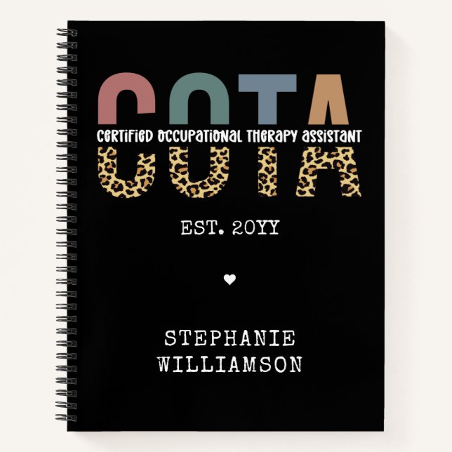 Cuaderno Asistente de Terapia Ocupacional Certificado por l (Anverso)