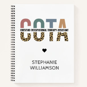 Cuaderno Asistente de Terapia Ocupacional Certificado por l