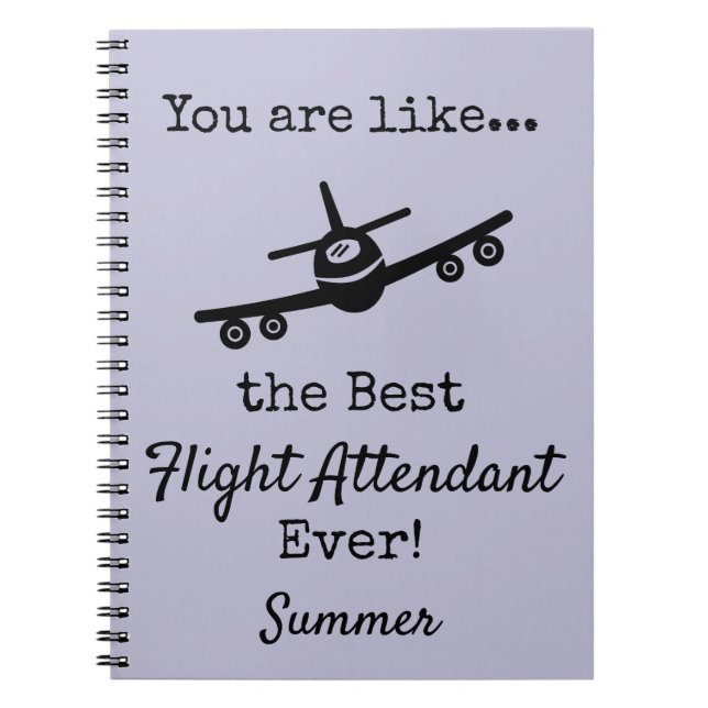 Cuaderno Asistente de Vuelo Personalizable Mejor (Frente)