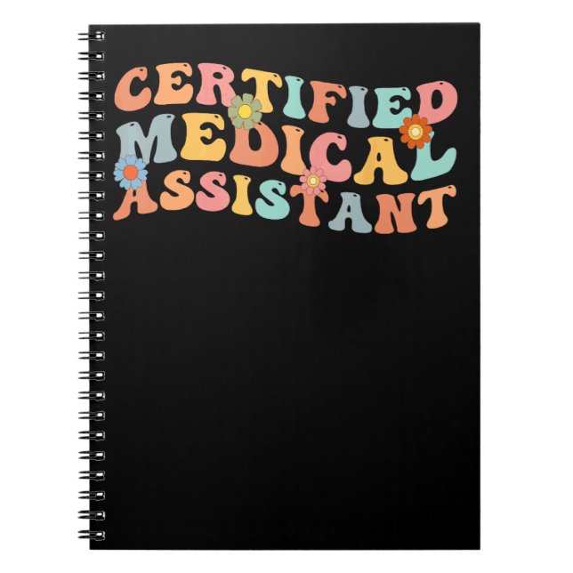 Cuaderno Asistente Médico Enfermera Groovy Certificada Apre (Frente)