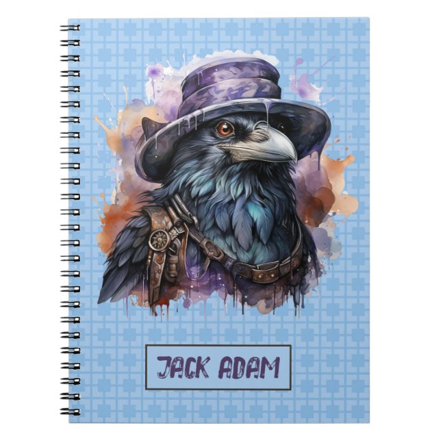 Cuaderno Asistente para acuarela Raven Bird (Frente)