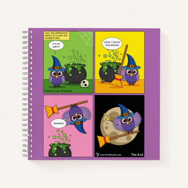 Cuaderno Asistente para aprendices - Cómic de limpieza (Anverso)