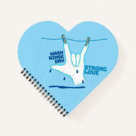 Cuaderno ASL Design - Wash, Rinse, and Dry Love ILY