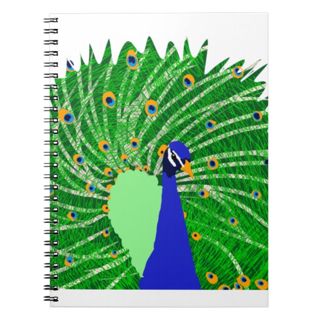 Cuaderno Asombroso arte original de Peacock por Sophie age  (Frente)