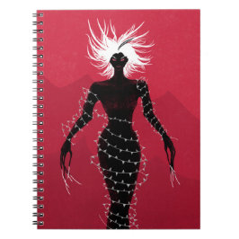 Cuaderno Asombroso Chica Demonio Con Vestido De Vidrio