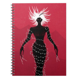 Cuaderno Asombroso Chica Demonio Con Vestido De Vidrio