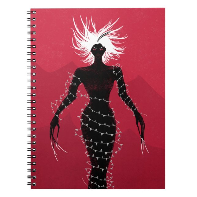 Cuaderno Asombroso Chica Demonio Con Vestido De Vidrio (Frente)