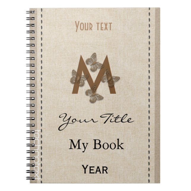 Cuaderno Aspecto personalizado de las mariposas personaliza (Frente)