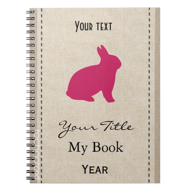 Cuaderno Aspecto personalizado de los hongos rosados (Frente)