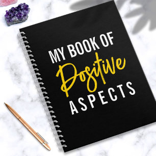 Cuaderno Aspectos positivos Motivación de guión negro