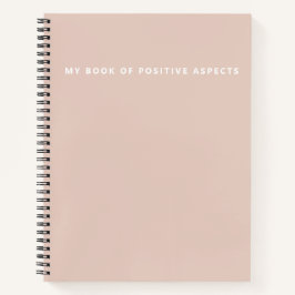 Cuaderno Aspectos Positivos Ultra Minimalistas Rosa