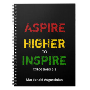 Cuaderno ASPIRAR MÁS ALTO PARA INSPIRAR EL Diario DE BORRAD