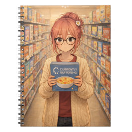 Cuaderno Aster™ Currently Buffering Spiral Notebook Cute 