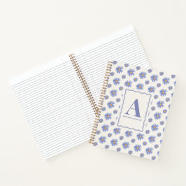 Cuaderno Aster Wildflower Floral Personalizado
