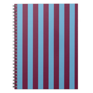 Cuaderno Aston Villa stripes Football Club colores premier 