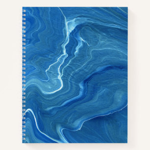 Cuaderno Astración del árido de mármol azul