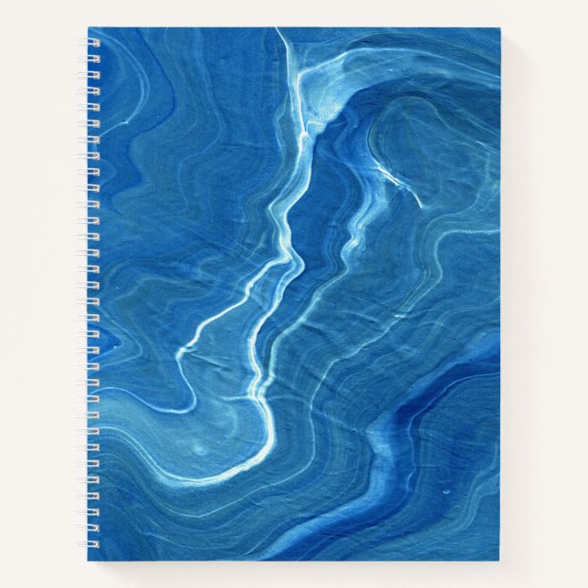 Cuaderno Astración del árido de mármol azul (Anverso)