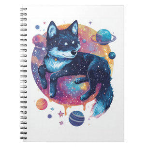 Cuaderno Astral Akita � Perro espacial cósmico