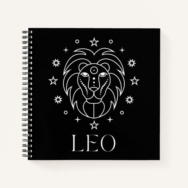 Cuaderno Astrología de Leo Zodiac (Anverso)