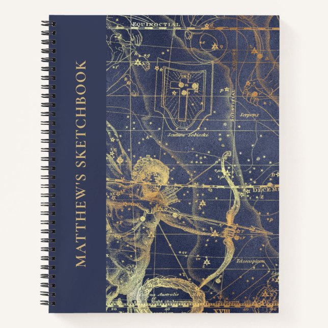 Cuaderno Astrología Sagittarius Horoscope Sketchbook (Anverso)