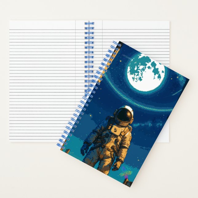 Cuaderno Astronaut Beneath the Celestial Gate (Interior)