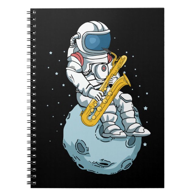Cuaderno Astronauta astronauta saxofonista (Frente)