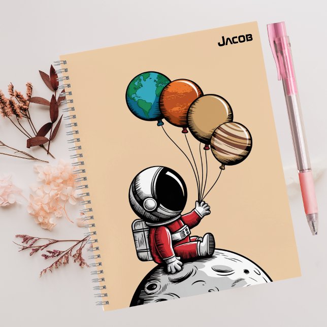 Cuaderno Astronauta Caprichoso Lindo, Planeta Espacio Exter (Subido por el creador)
