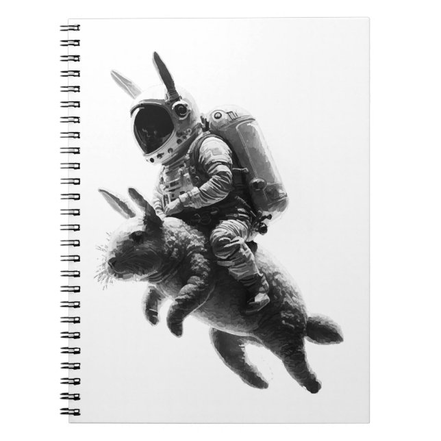 Cuaderno Astronauta conejo en el espacio (Frente)