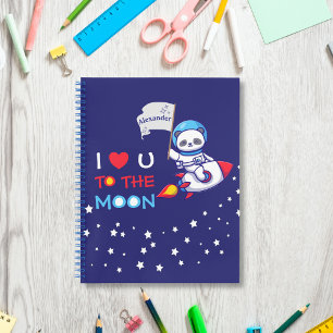 Cuaderno Astronauta Cute Panda De Oso En Los Niños De Los B