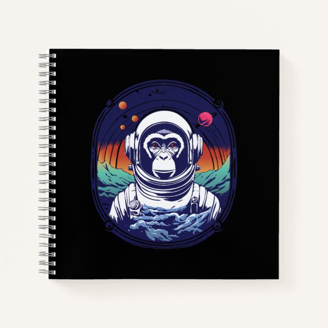 Cuaderno Astronauta de mono espacial (Anverso)