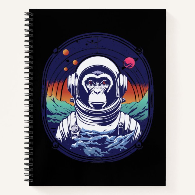 Cuaderno Astronauta de mono espacial (Anverso)