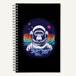 Cuaderno Astronauta de mono espacial