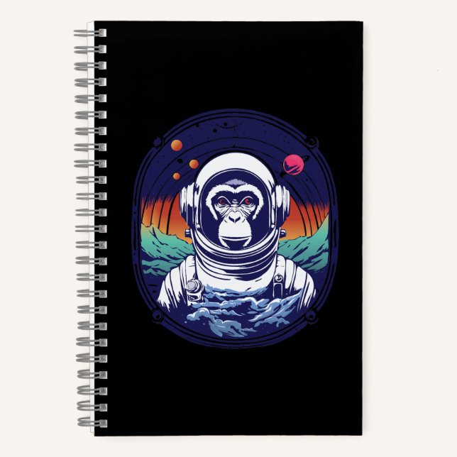 Cuaderno Astronauta de mono espacial (Anverso)