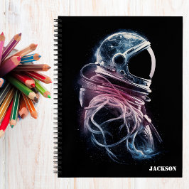 Cuaderno Astronauta del espacio ultraterrestre, astronomía,