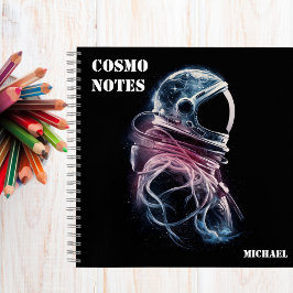 Cuaderno Astronauta del espacio ultraterrestre, astronomía,