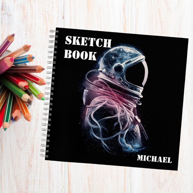 Cuaderno Astronauta del espacio ultraterrestre, astronomía, (Subido por el creador)