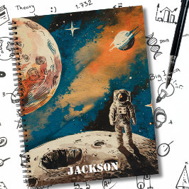 Cuaderno Astronauta del espacio ultraterrestre, astronomía,