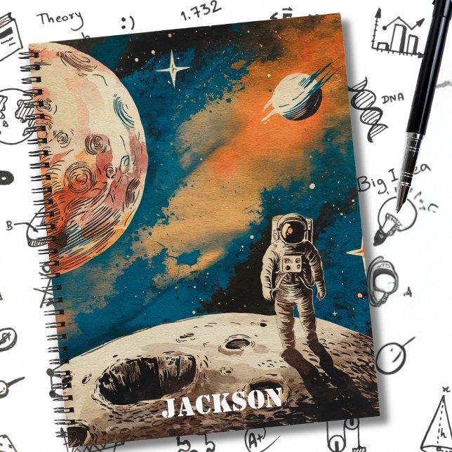 Cuaderno Astronauta del espacio ultraterrestre, astronomía, (Subido por el creador)