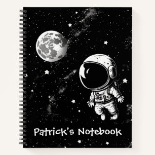 Cuaderno Astronauta divertida en el espacio