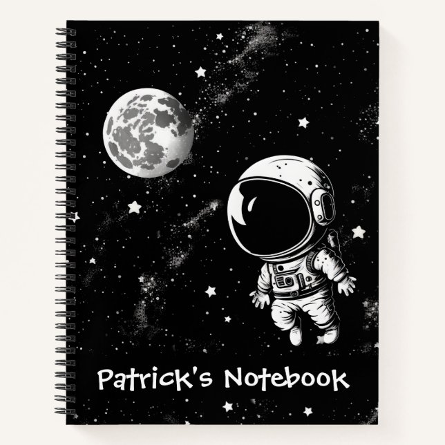 Cuaderno Astronauta divertida en el espacio (Anverso)