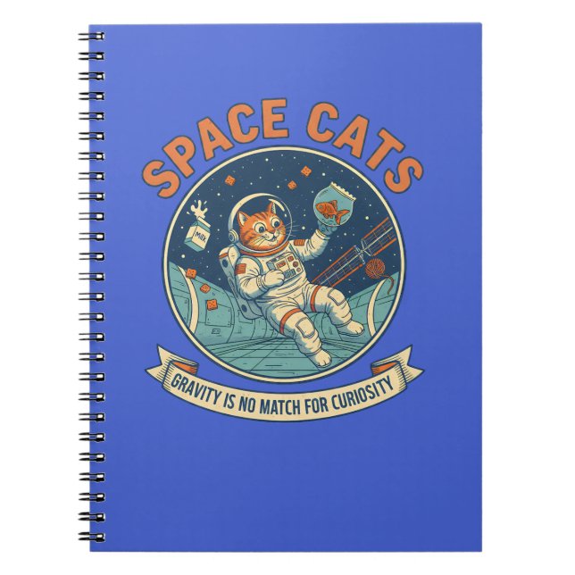 Cuaderno Astronauta Gato Espacial (Frente)
