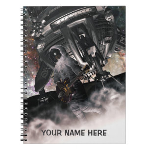 Cuaderno Astronauta tocando la guitarra. Personalizado