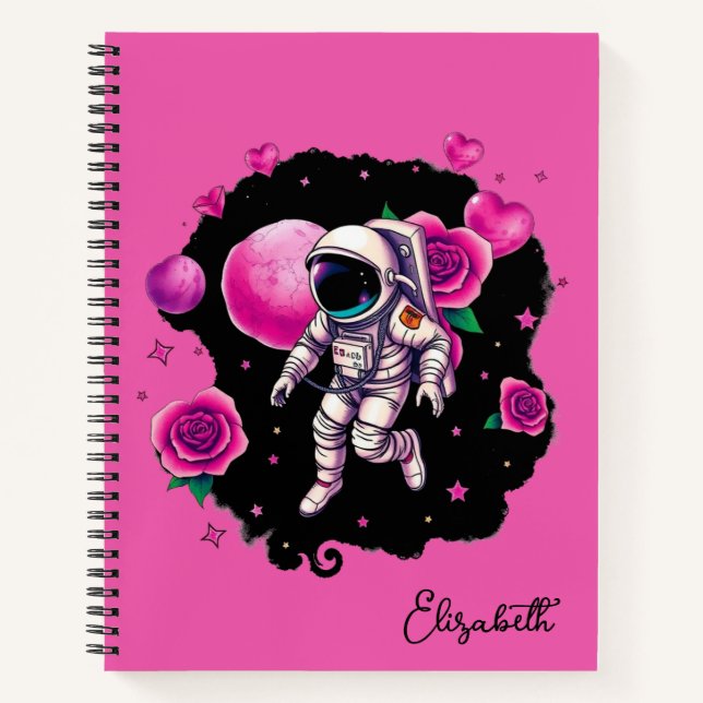Cuaderno Astronauta Valentine Rose (Anverso)