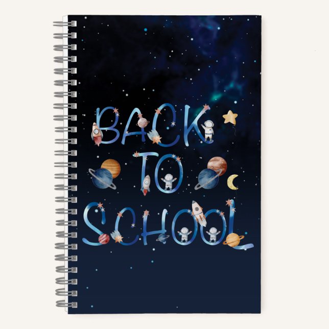 Cuaderno Astronautas Planetas Espacio, De Vuelta al Cole Cu (Anverso)