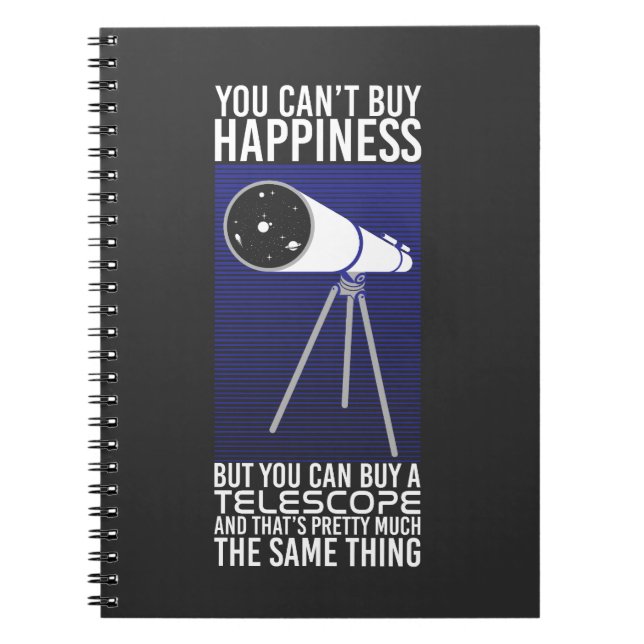 Cuaderno Astronomía - No se puede comprar la felicidad (Frente)