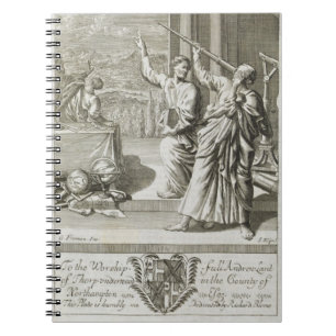 Cuaderno Astrónomo griego que estudia las estrellas,