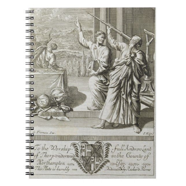 Cuaderno Astrónomo griego que estudia las estrellas, (Frente)