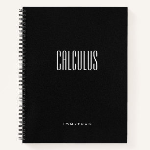 Cuaderno Asunto clásico con estampado negro